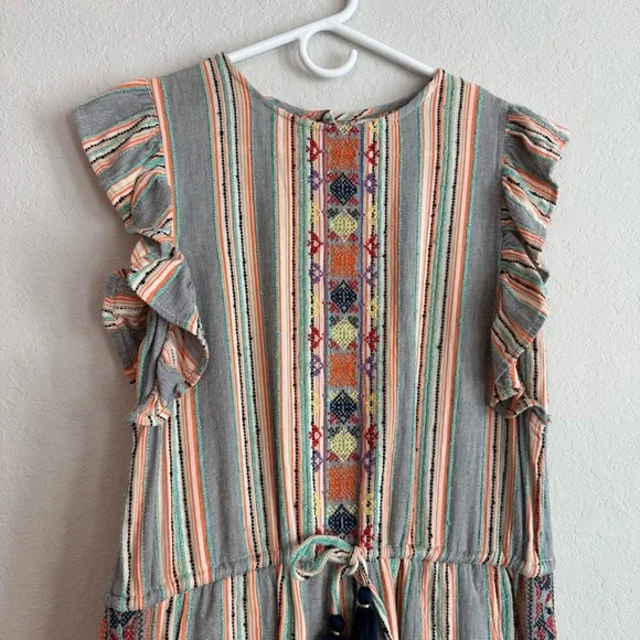 THML Colorful Embroidered Romper Small - Picture 3 of 4